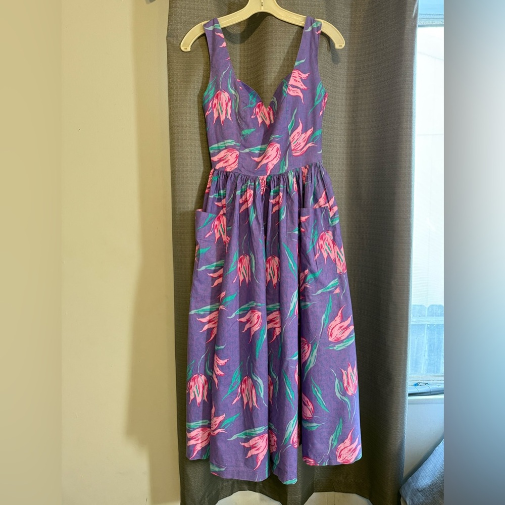 Floral Purple Maxi Dress